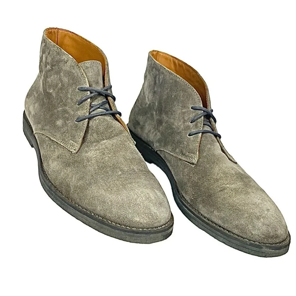 🔥 Bruno Magli “Joker” Gray Suede Chukka Boots – Italian Luxury | Size 10.5M